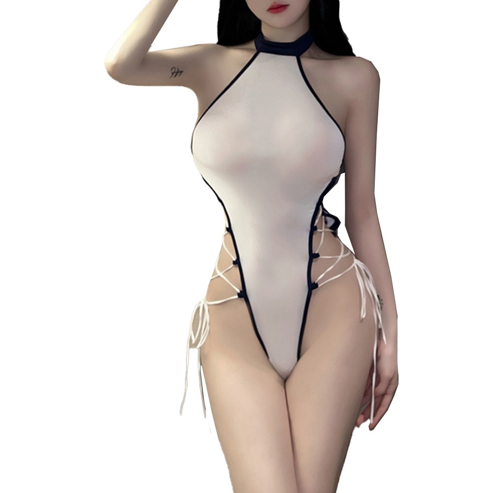 Hot Bodysuits See Through Erotic Lingerie Hollow Out Jumpsuits