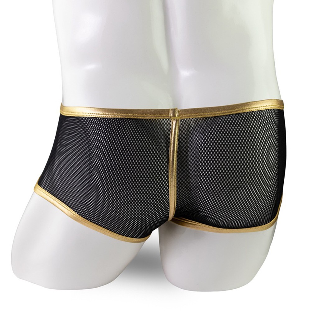 Sexy Men's Low Waist Mesh Underwear Briefs Breathable Panties Lingerie - Imagen 18 de 19