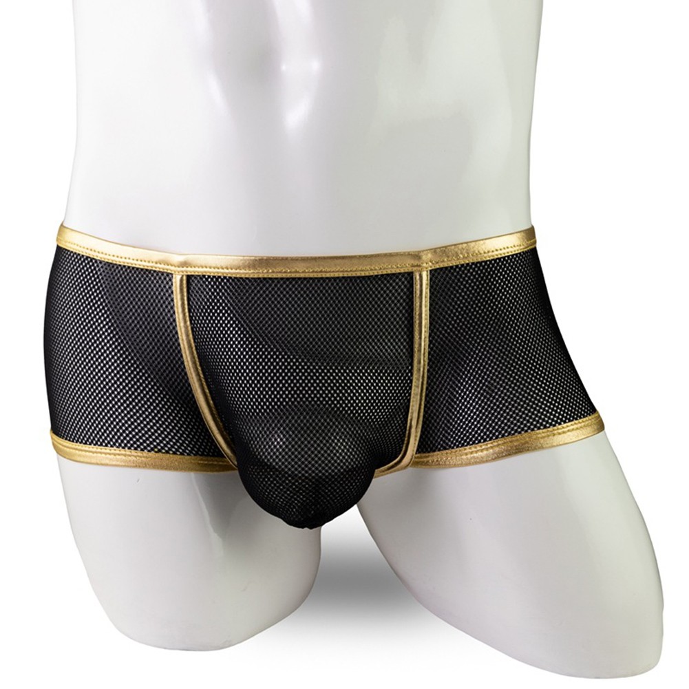 Sexy Men's Low Waist Mesh Underwear Briefs Breathable Panties Lingerie - Imagen 14 de 19