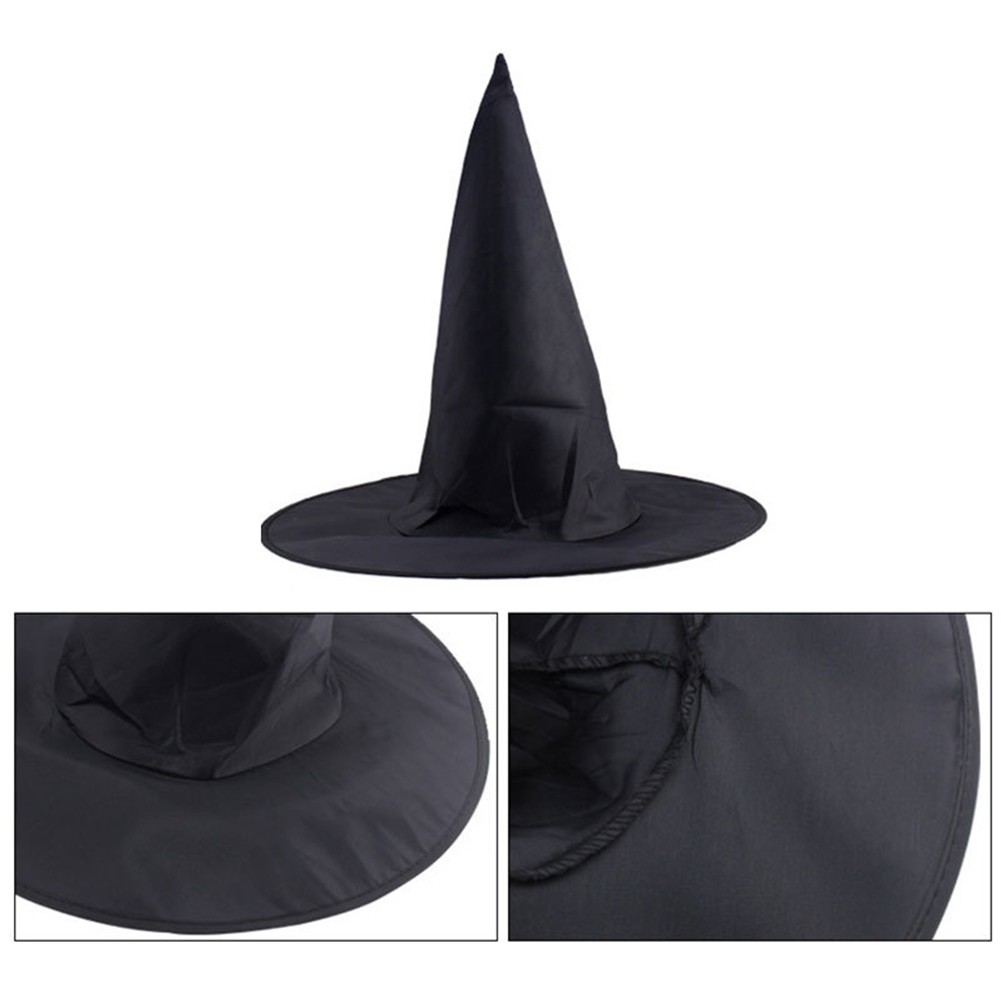 Cappello da strega da donna di Halloween | Cappelli da mago delle donne  increspati in tessuto Oxford | Copricapo da strega per cosplay con strega