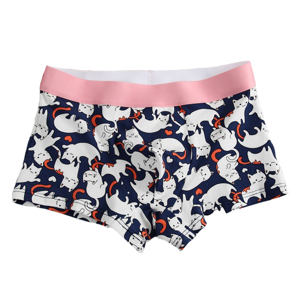 Kuschelige und süße Herren Boxershorts Baumwolle Atmungsaktiv Stoff Cartoon Druck - Bild 13 von 16