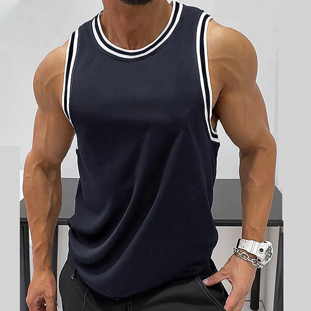 Fashionable Sleeveless Tank Tops for Men Running Gym Top Multiple Shades