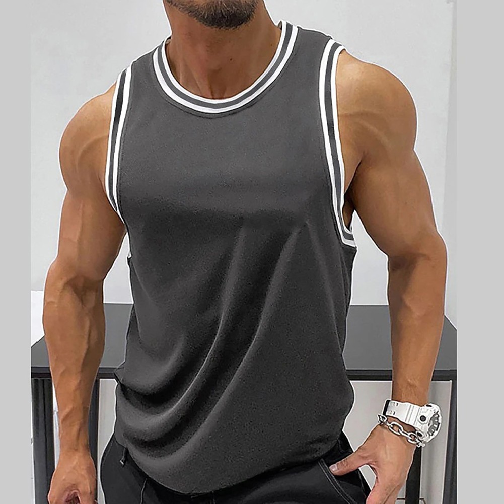 Fashionable Sleeveless Tank Tops for Men Running Gym Top Multiple Shades