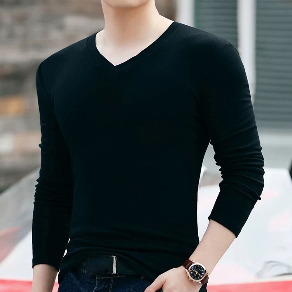 Top T Shirt Fall Spring Summer Activewear Blouse Long Sleeve Mens Slim Fit