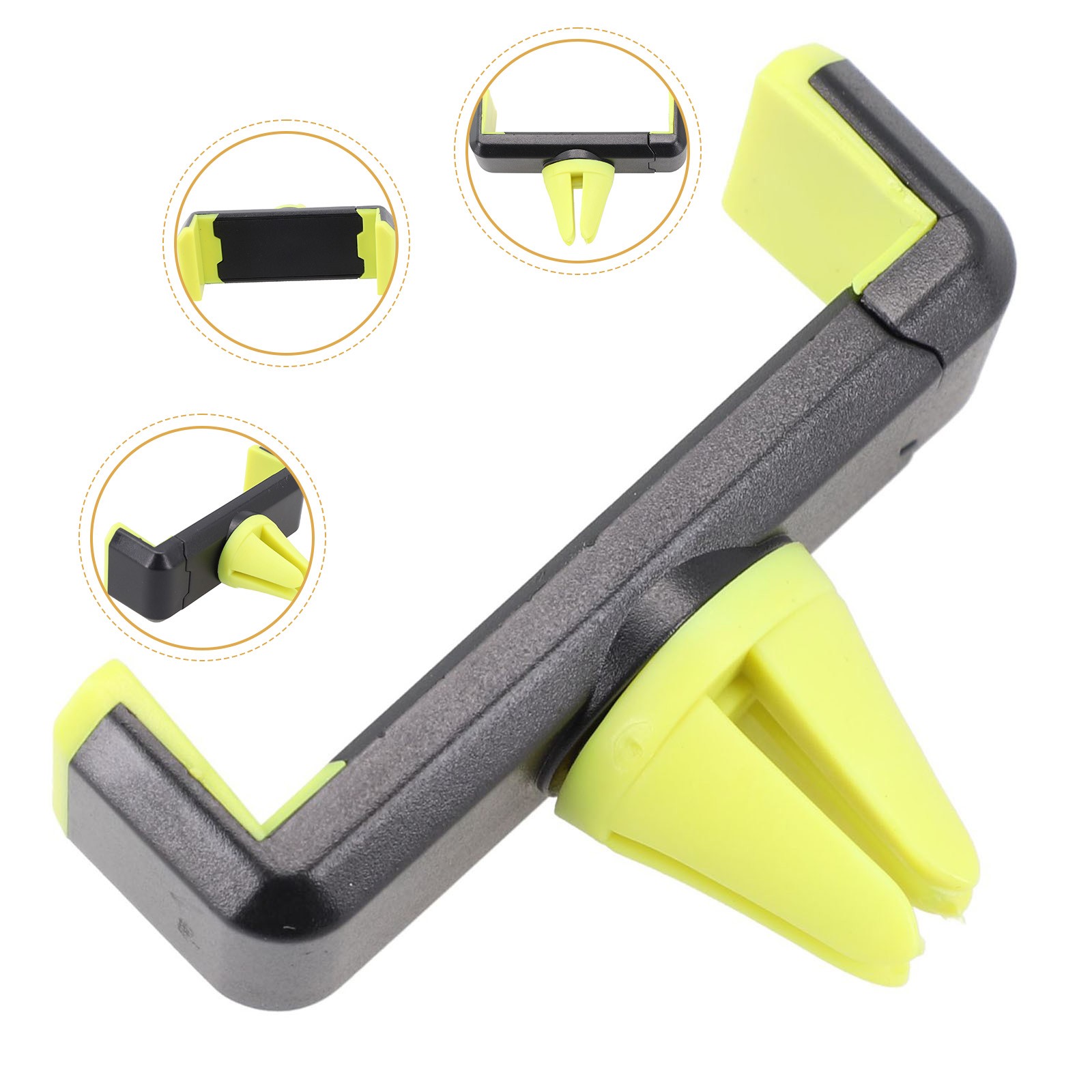 Support téléphone voiture support téléphone noir bleu jaune ABS support tél - Photo 13/24