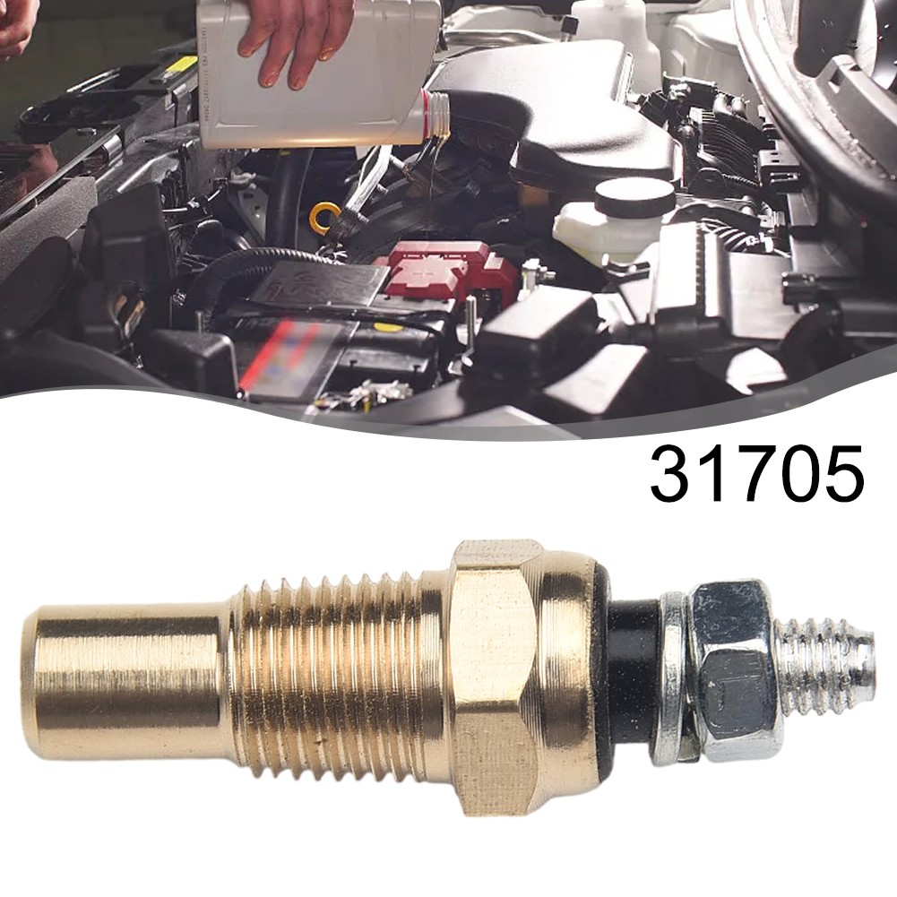 Gold WaterOil Temperature Temp Sensor 1/8 NPT Thread For Gauge Replacement - Picture 9 of 13