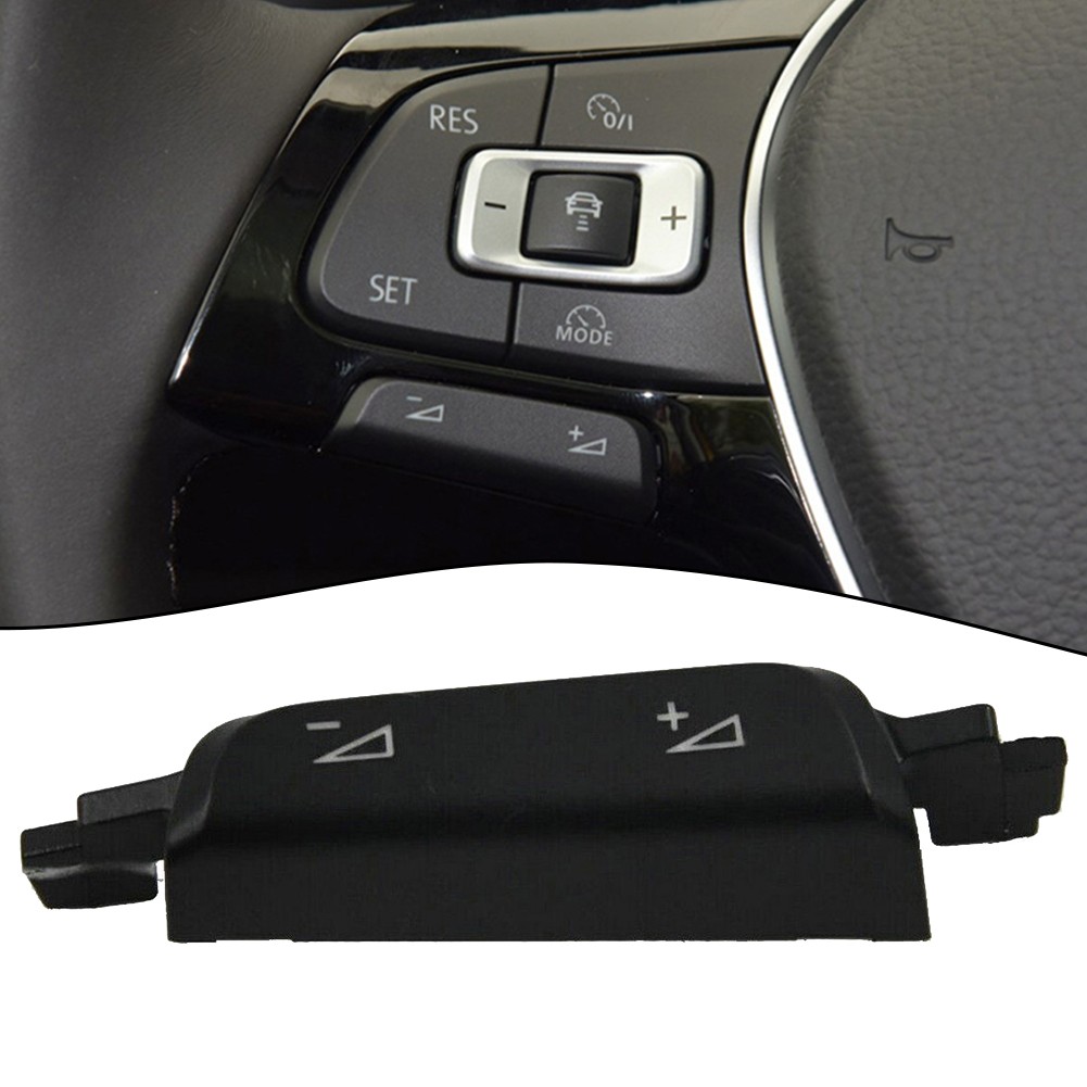 Useful Switch Button Cover Volume Button Cover Steering Wheel 1x Black