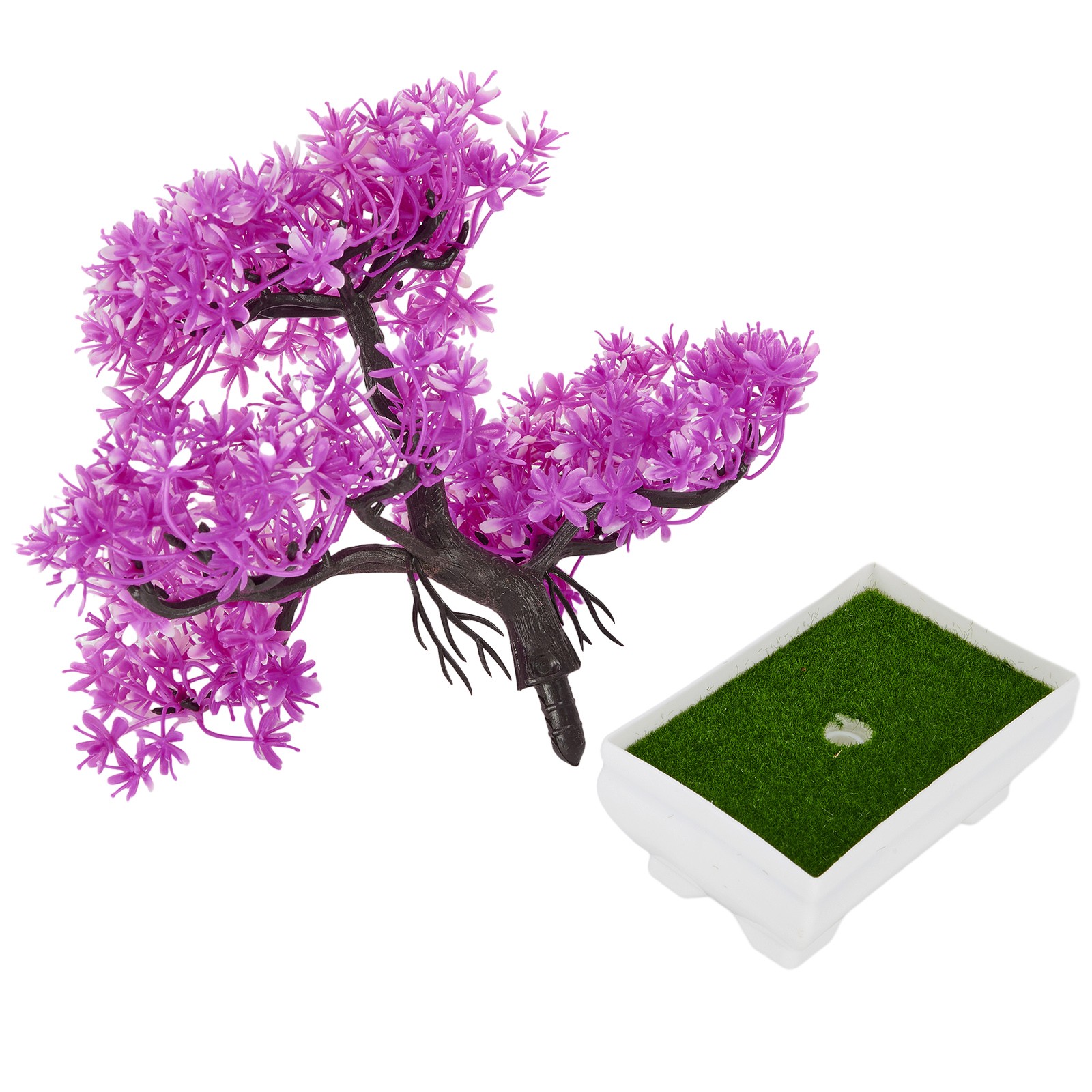 Durable Bonsai Potted Plant Artificial Pot Plastic Simulation Pine Tree - Picture 55 of 61