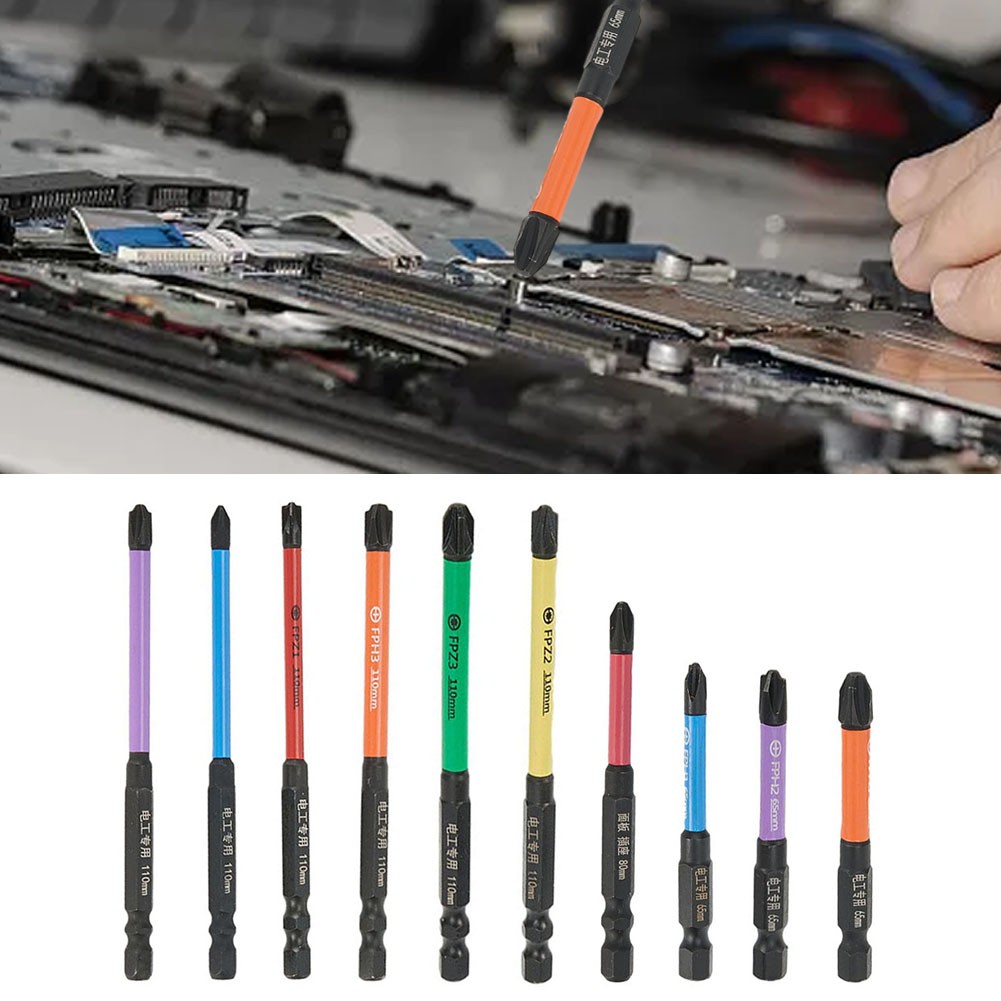 PZ Screwdriver Bit Cross Screwdriver Color Differentiation FPZ1