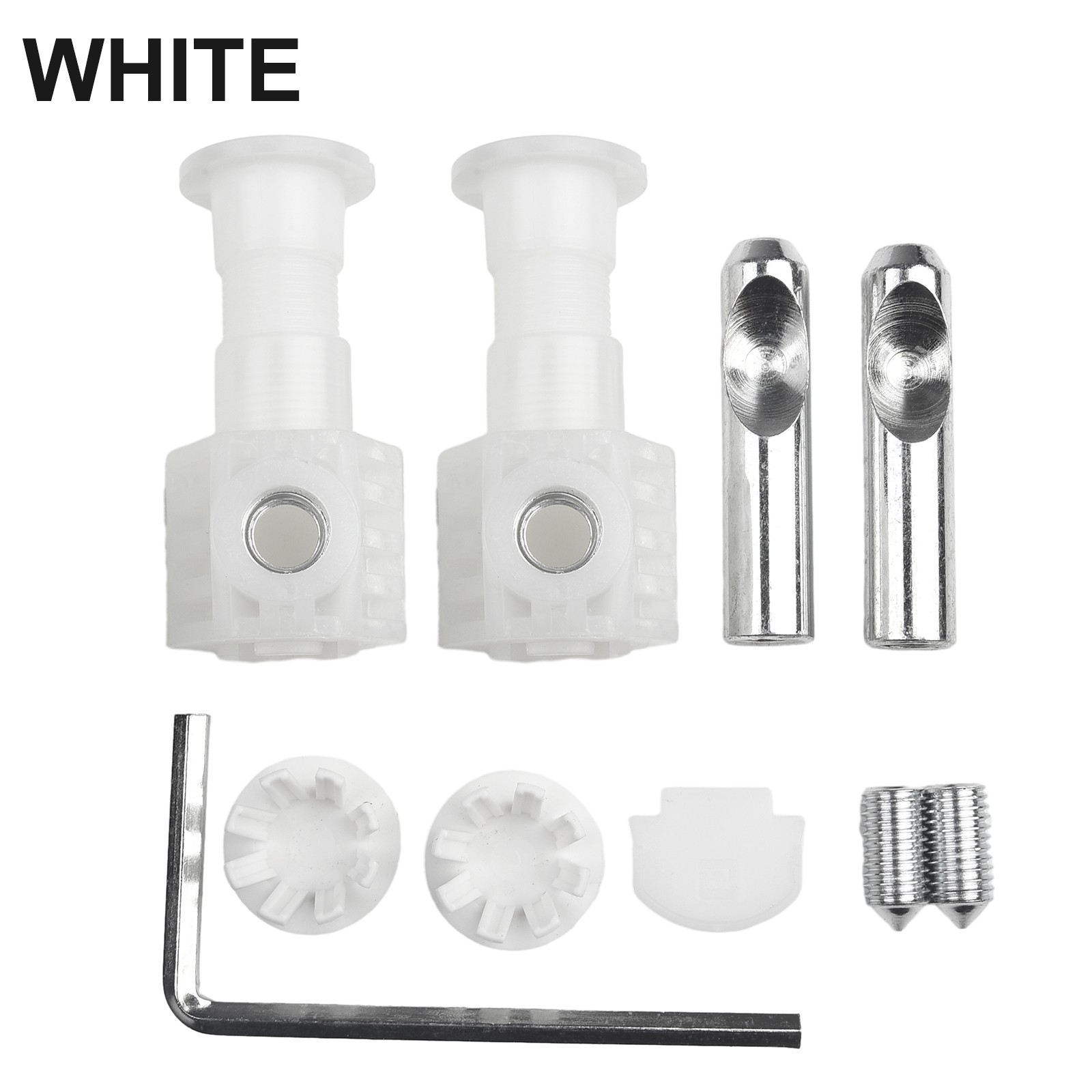 Fixing Kit Hung Toilet For Wall Plastic Toilet Zink Plated 1 Pair 7*4cm