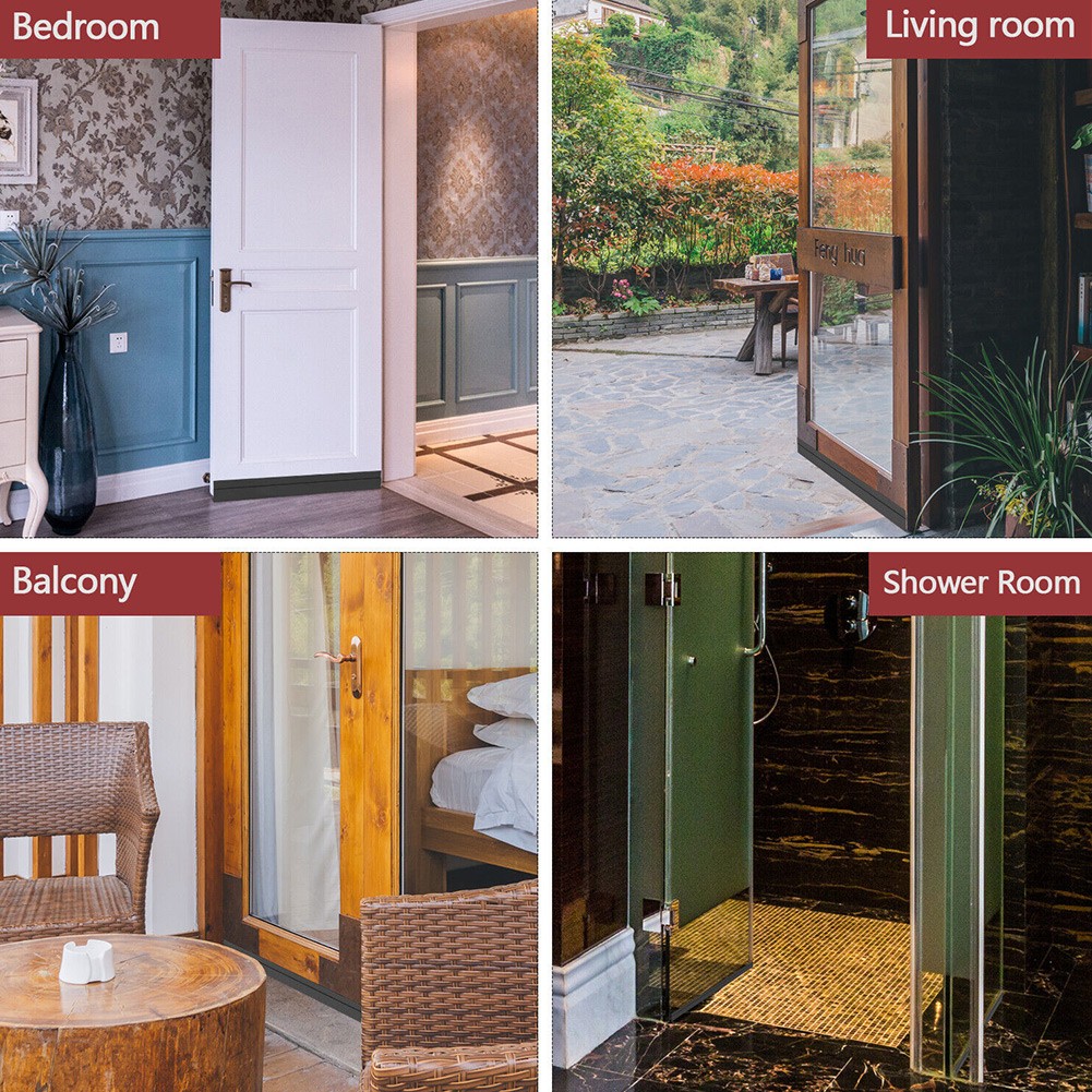 For Internal Door Draft Excluder Strip Self-Adhesive Tape Bottom Seal Stopper - Bild 47 von 60