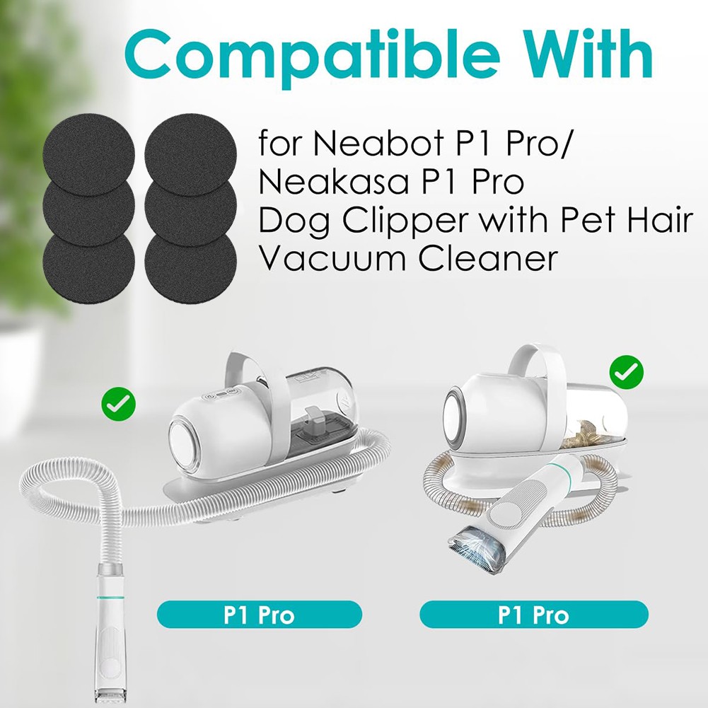 Allergen Filter Set for/Neapot P1 Pro Vacuum Suction Grooming Kit - Picture 44 of 48