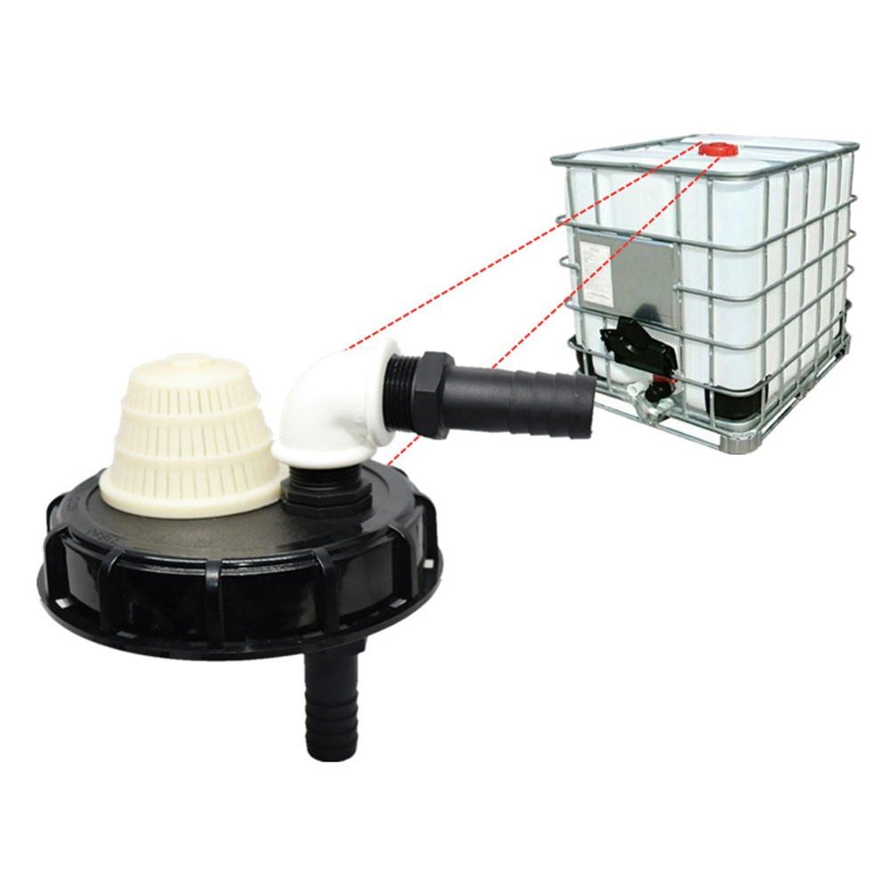 Tank Cover IBC 163 Mm Adapter Cap Garden Irrigation IBC Cap PP Plastic - Foto 2 di 12