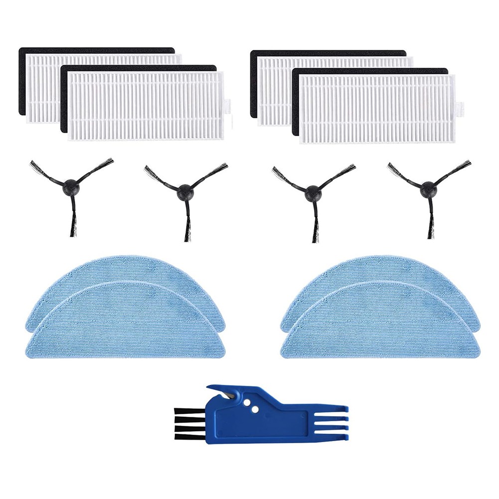 Maintain Optimum Cleaning Power Mop Cloth Side Brush Filter Replacement Kit