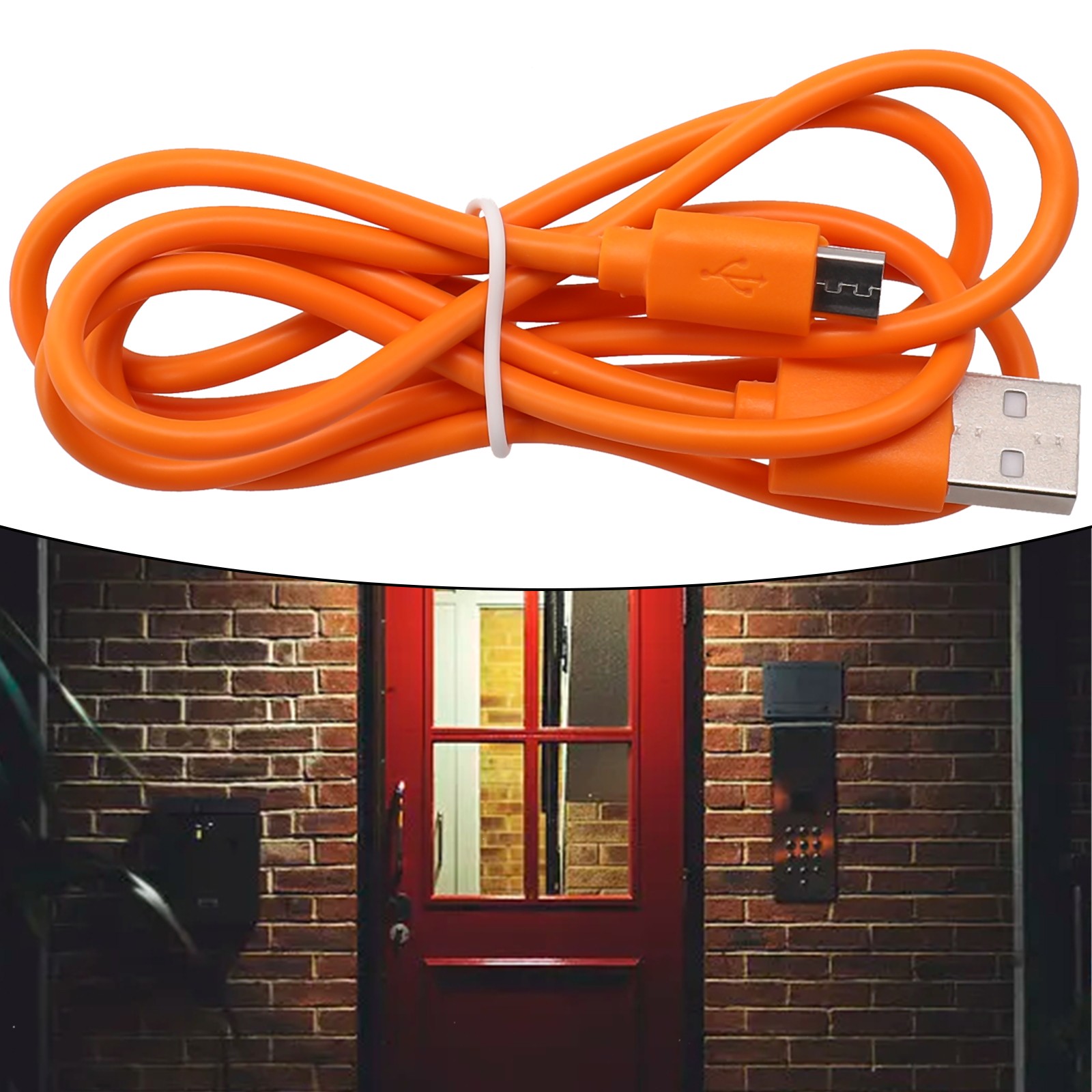Charging Cable Data Cable 3.3ft/1m For Ring Doorbell