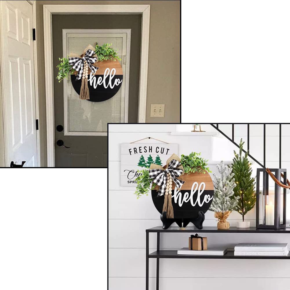 Welcome Sign House Number Full Of Rustic Atmosphere High Quality Plywood - Picture 20 of 27