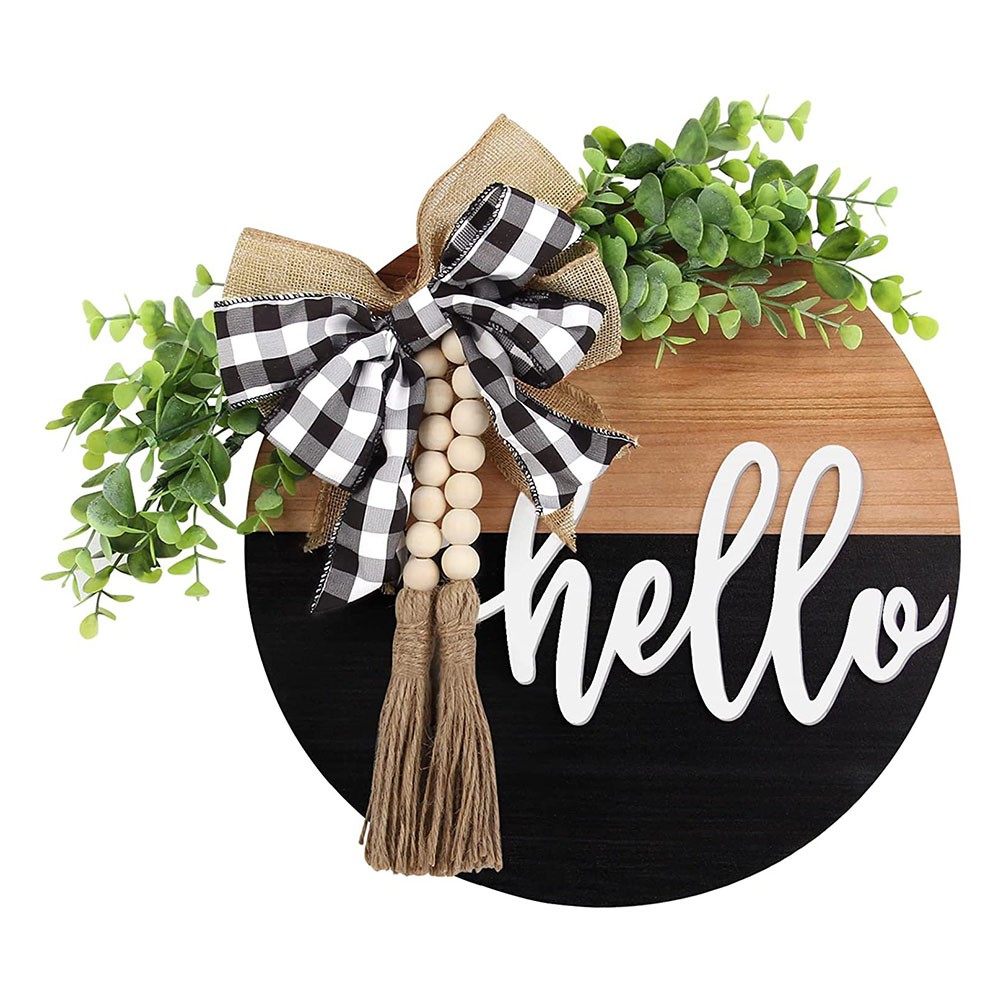 Welcome Sign House Number Full Of Rustic Atmosphere High Quality Plywood - Picture 17 of 27