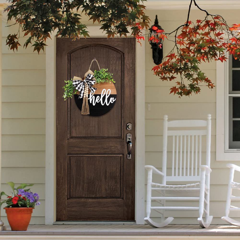 Welcome Sign House Number Full Of Rustic Atmosphere High Quality Plywood - Picture 18 of 27