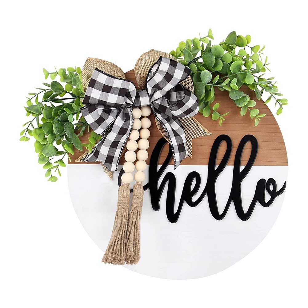 Welcome Sign House Number Full Of Rustic Atmosphere High Quality Plywood - Picture 25 of 27