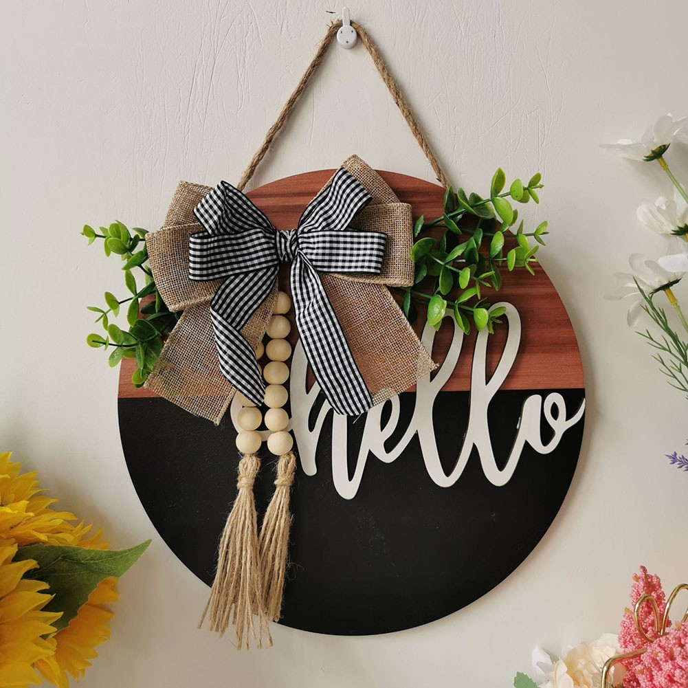 Welcome Sign House Number Full Of Rustic Atmosphere High Quality Plywood - Picture 15 of 27
