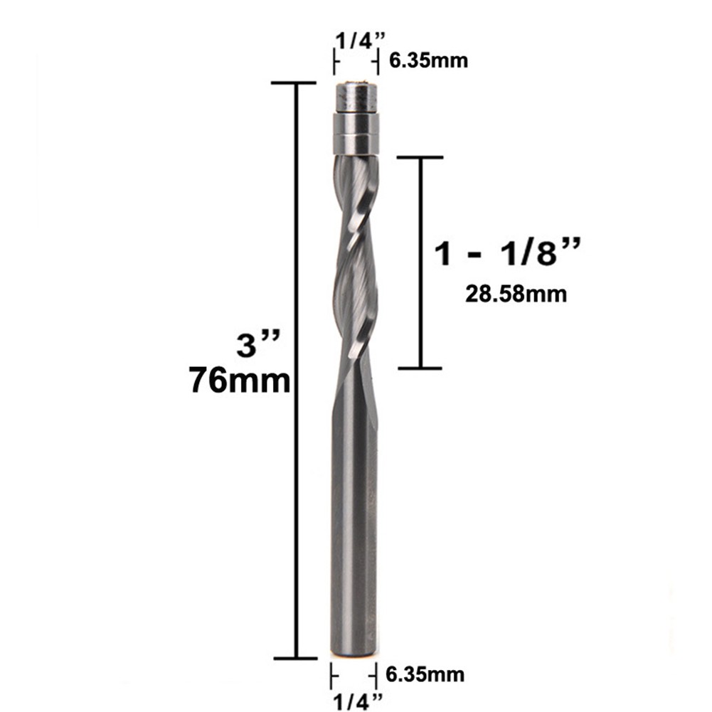 Router Bit 3\" Down Cutter/Up Cutter Router Bit Silber geschweißte Stahlspitze - Bild 17 von 31