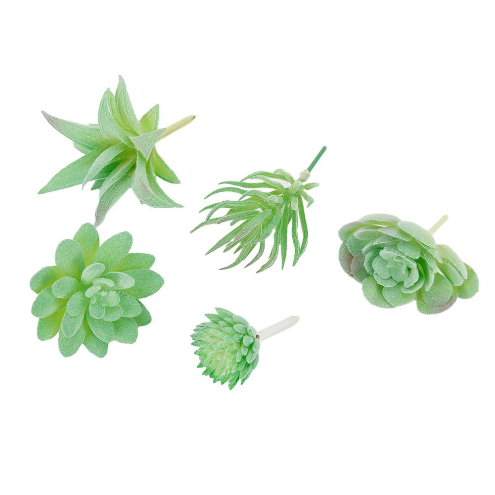 5PCS Artificial Succulent Plants Assorted Unpotted Garden Fake Flower Decor